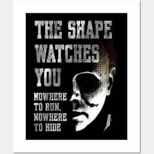 The Shape watches you Posters and Art